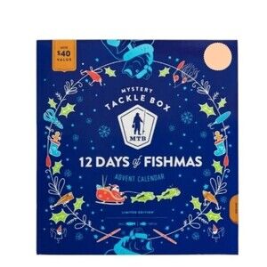 Mystery Tackle Box 12 Days of Fishmas Holiday Advent Fishing & Tackle Calendar